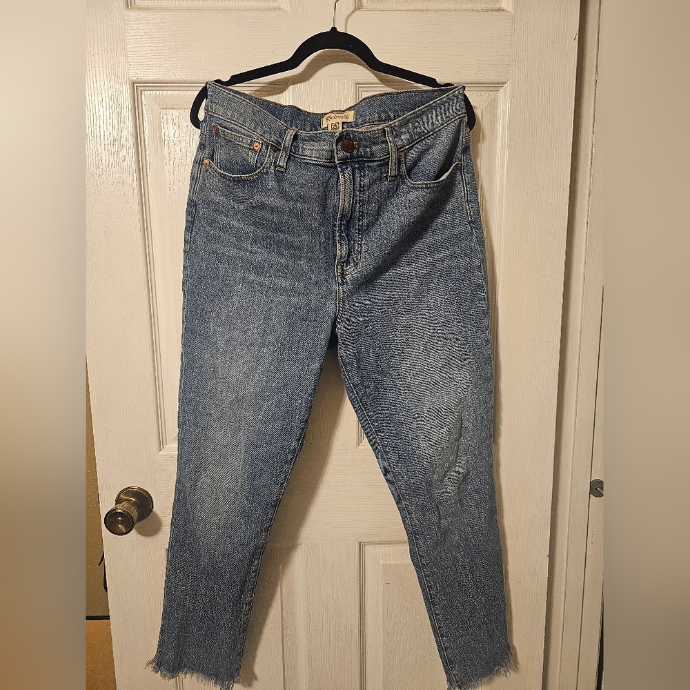 Madewell Perfect Vintage Jean High Rise Ainsworth Wash Straight 31 MSRP $128